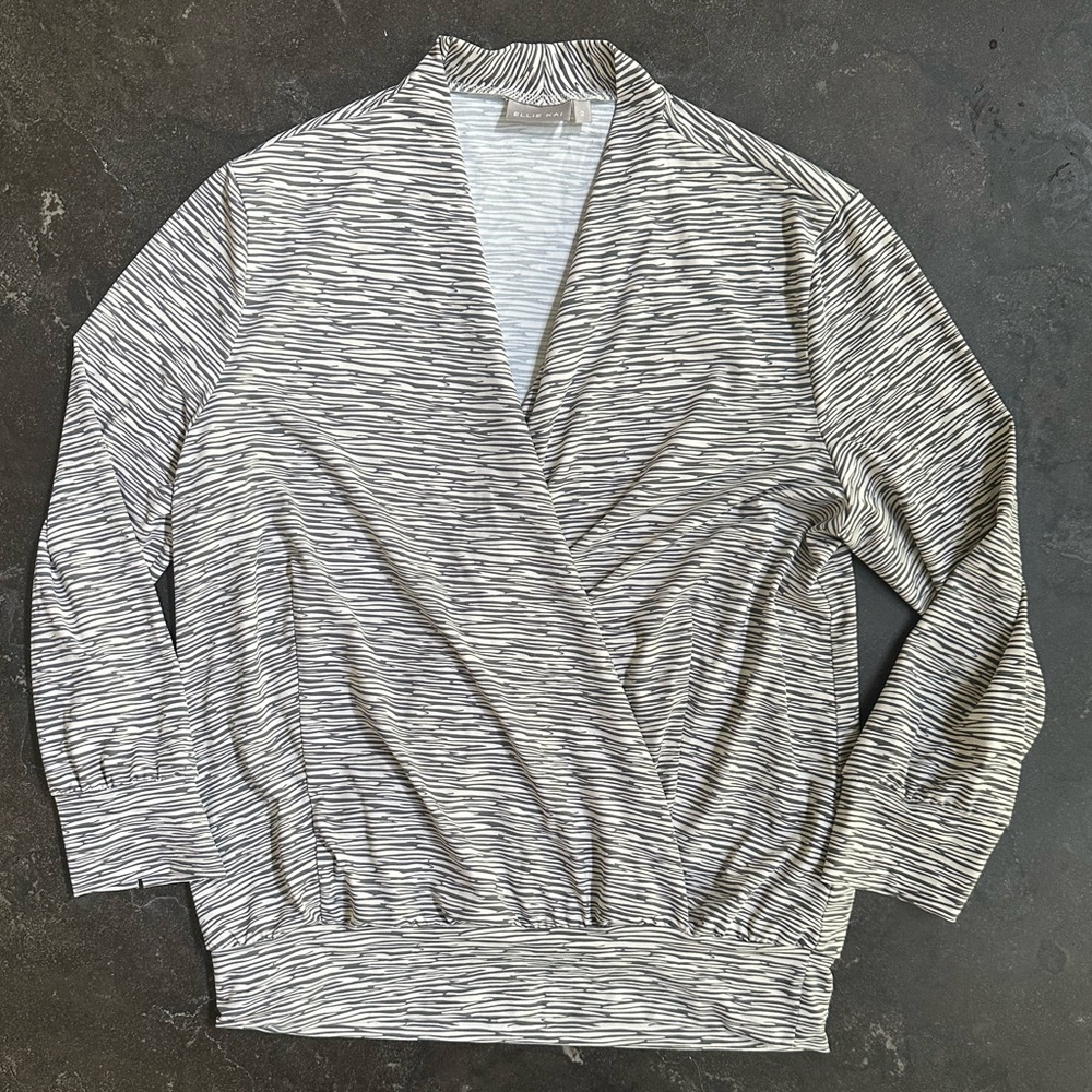 Ellie Kai Wrap Front Blouse